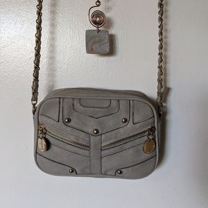 Stone Grey Crossbody Purse